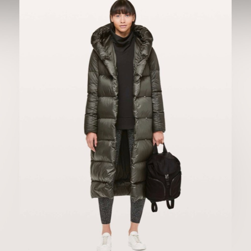 Lululemon Athletica Puffer Long Jacket Cloudscape